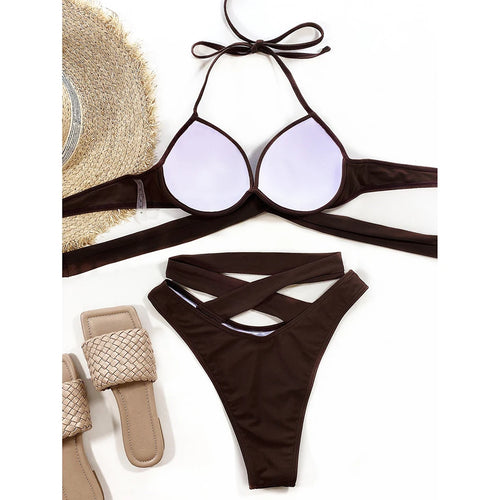 Push Up Bikinis 2026 Mujer Swimsuit Women Female Swimwear High Waist Bikini Set 2 Piece Brazilian Bathing Suit Summer Beach Wear